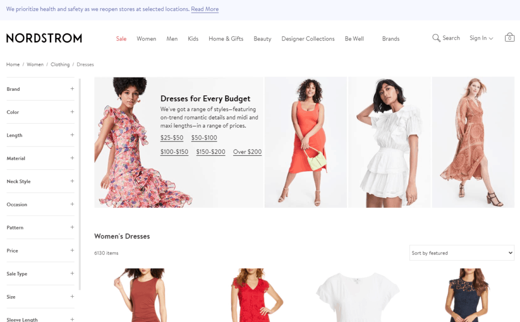 Nordstrom ships to Korea and worldwide