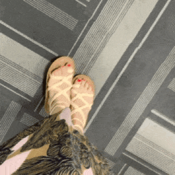 Me Wearing the Dangsrap Sandals from Korea