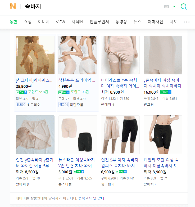 Chub Rub Shorts in Korea