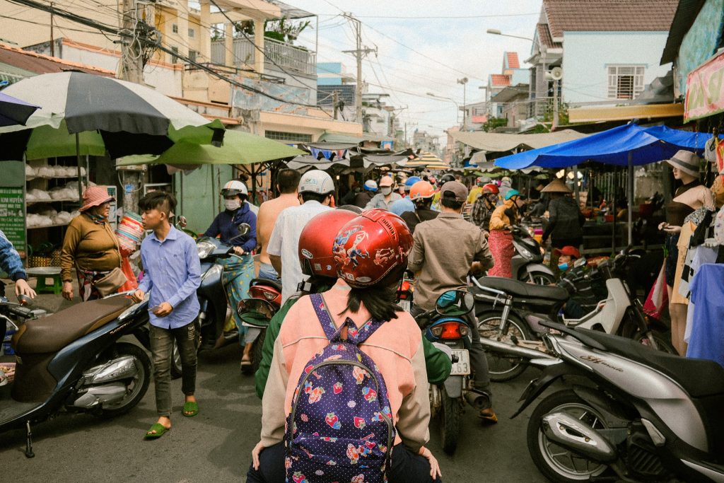 Street outside of Ho Chi Minh City, Vietnam